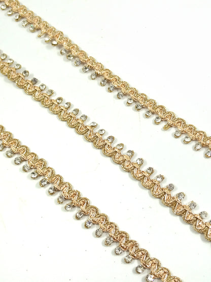 sleek single line rose gold stone lace