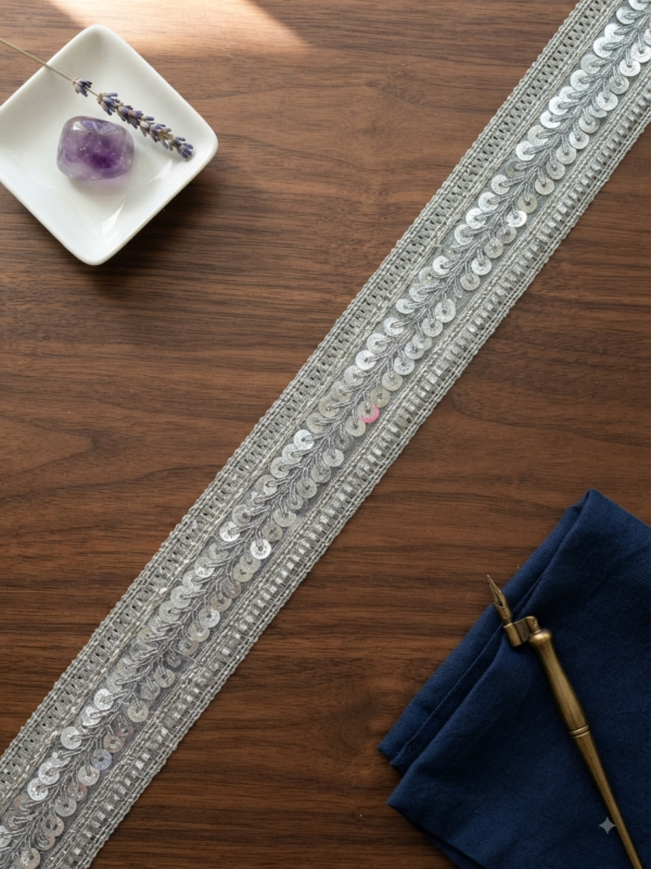 1787019758593.png Silver Premium Fancy Laces, Sequined Borders & Bridal Trims