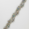 Silver Multi Crystal Braided  Designer Lace