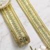 Light Gold Premium Fancy Laces, Sequined Borders & Bridal Trims