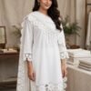 3.jpg Premium White Sunflower Cutwork milky cotton Lace