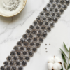 Heavy Gray Work Sequin Border Trim for Sarees & Lehengas