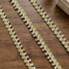 Light Golden Rhinestones lace (single line)