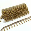 copper brown hanging crystal fancy lace