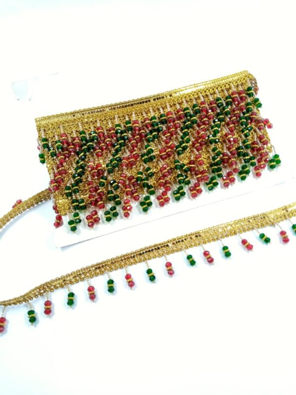 IMG_20260425_020917_553-01.jpg Red & Green Crystal Fringe Lace Trim