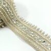 Border style fancy mirror work lace