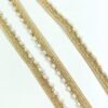 Indian Matt gold pearl thin lace