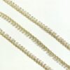 Metallic gold (double shaded) lace trim with rhinestones.
