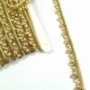 golden brown sleek crystal teardrop stone lace