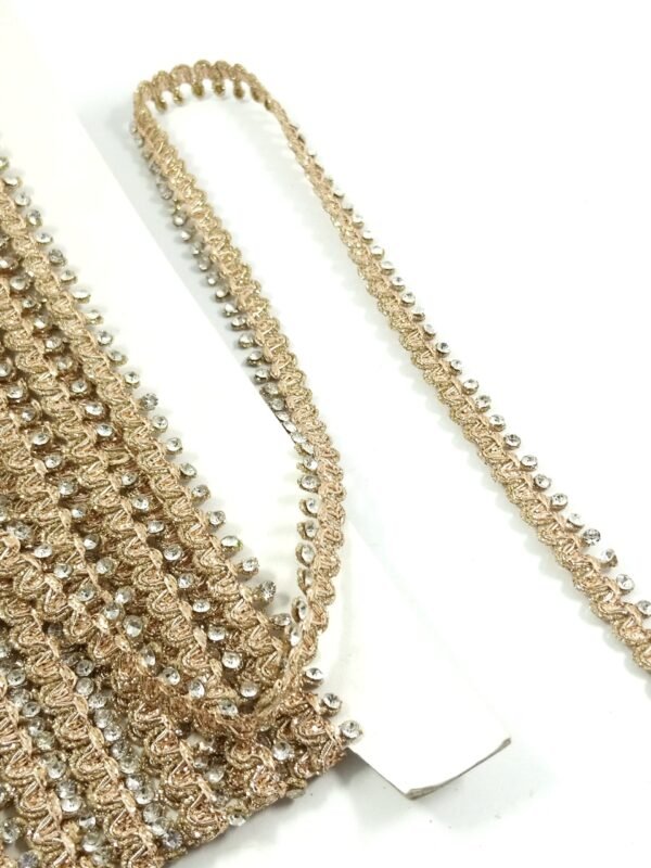sleek single line rose gold stone lace