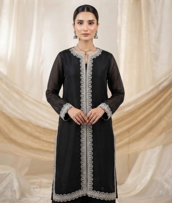 Silver Mirror & Rhinestone rounded cutwork Lace