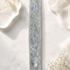 Silver Shimmer & Crystal Stone Lace Border