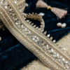 Border style fancy mirror work lace