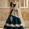 Border style fancy mirror work lace