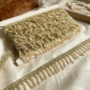 image_a6d3d8da.png Light gold with pearl work crystals hanging lace